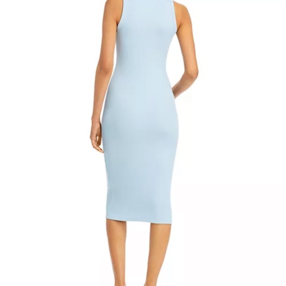 Theory Racer Back Compact Ribbed Tank Dress - Picture 2 of 5